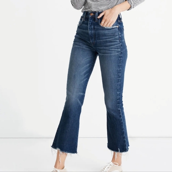 Madewell Rivet & Thread Cali Demi-Boot Jeans in Norvell Wash Size 26 - Picture 2 of 13